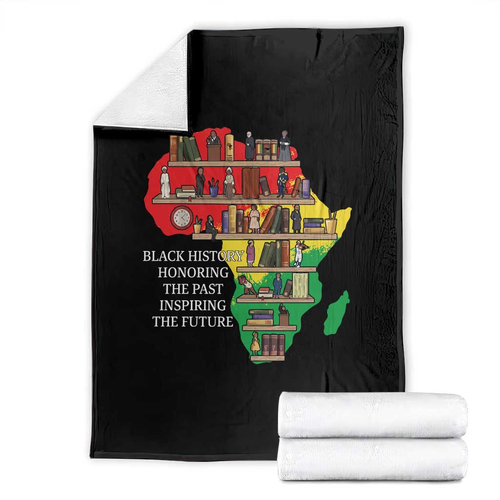 Black History Teacher Throw Blanket Black History Honoring The Past Inspiring The Future TS14 Black Print Your Wear