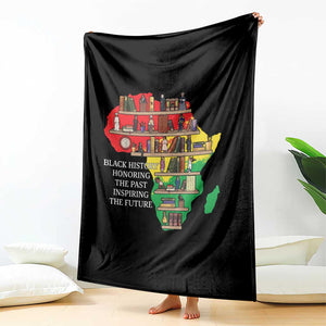 Black History Teacher Throw Blanket Black History Honoring The Past Inspiring The Future TS14 Print Your Wear