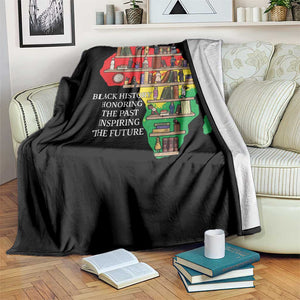 Black History Teacher Throw Blanket Black History Honoring The Past Inspiring The Future TS14 Print Your Wear