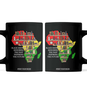 Black History Teacher Coffee Mug Black History Honoring The Past Inspiring The Future TS14 Black Print Your Wear