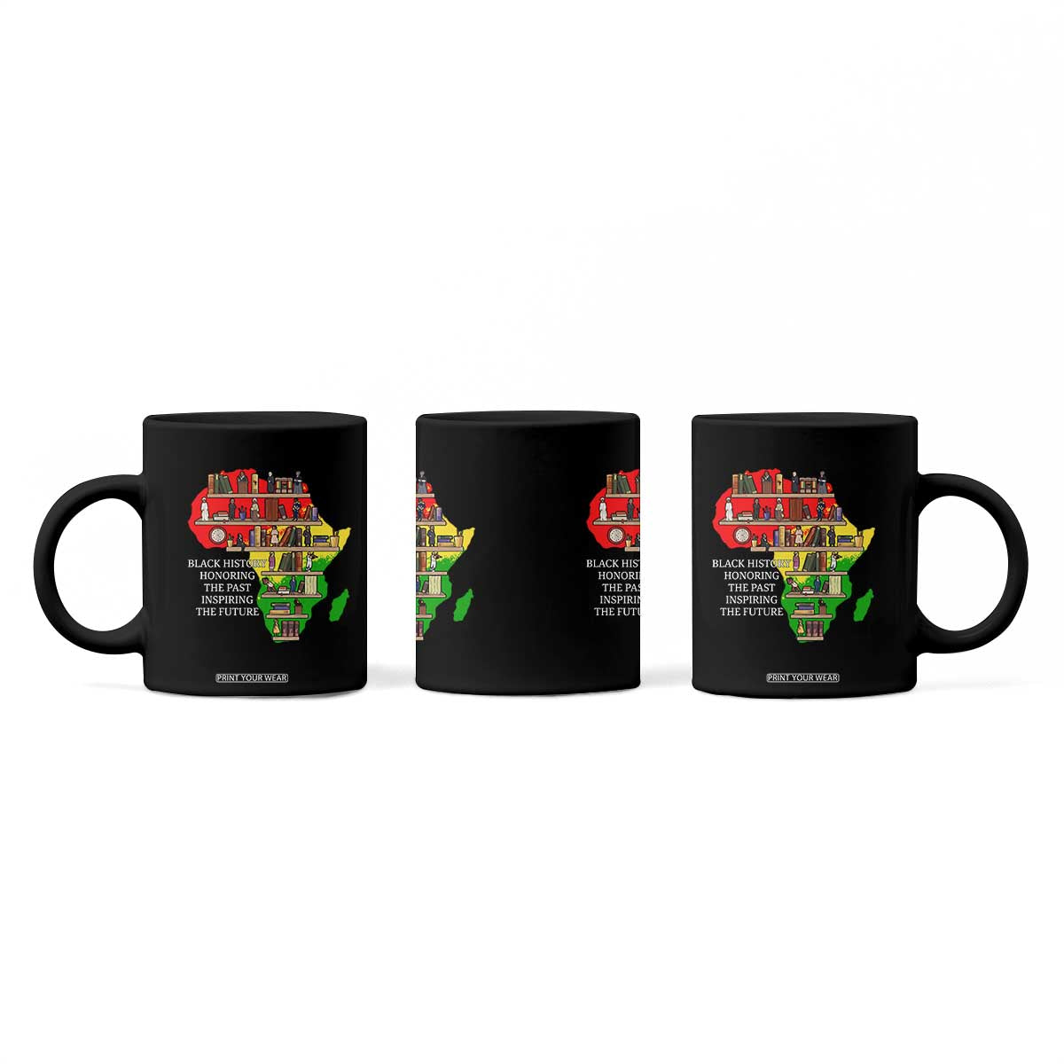 Black History Teacher Coffee Mug Black History Honoring The Past Inspiring The Future TS14 Print Your Wear