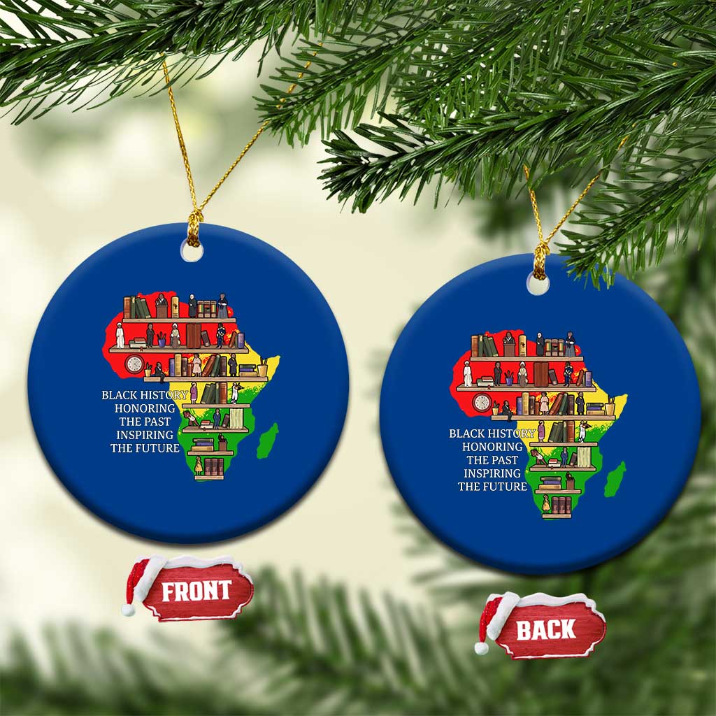 Black History Teacher Ceramic Ornament Black History Honoring The Past Inspiring The Future TS14 1pc Blue Print Your Wear