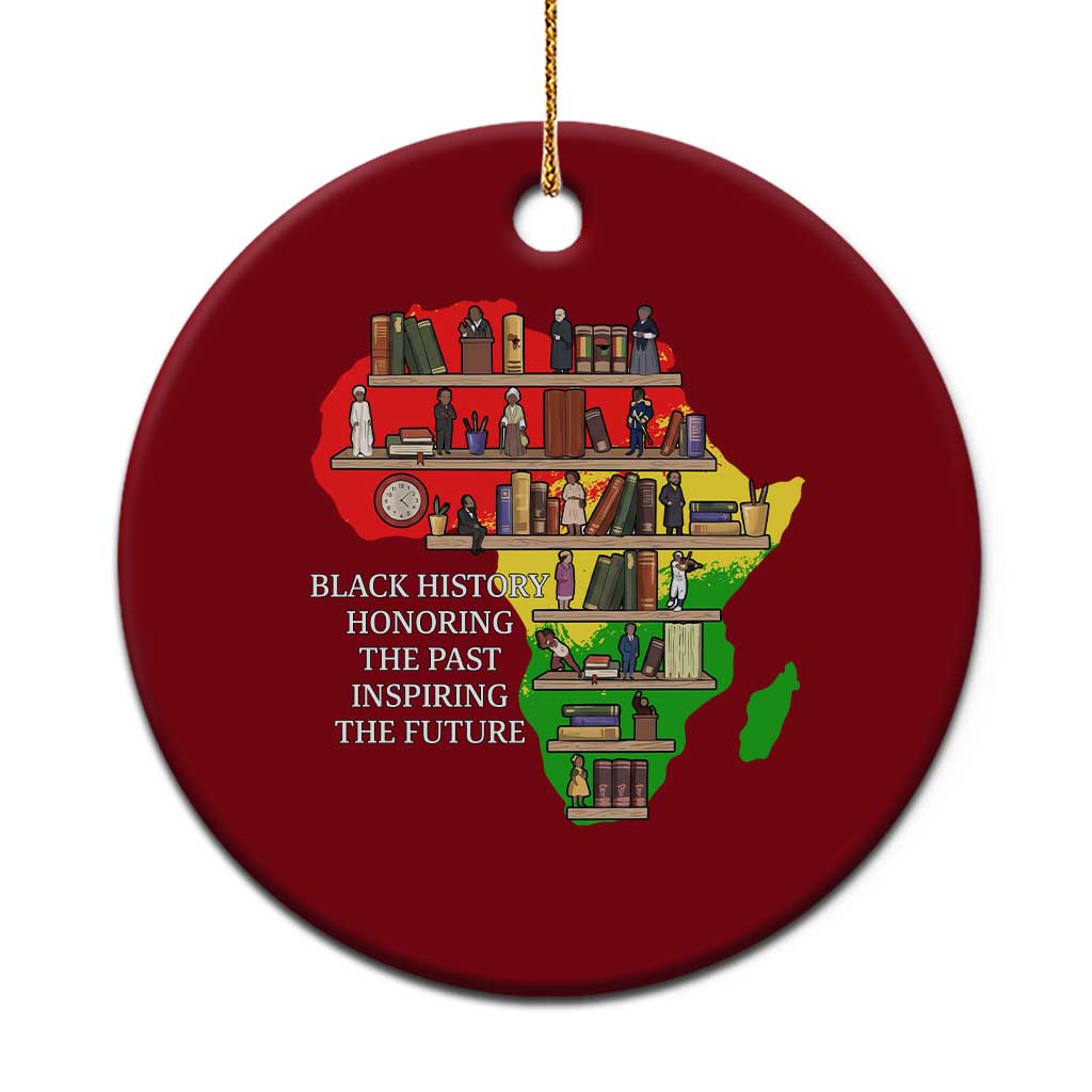 Black History Teacher Ceramic Ornament Black History Honoring The Past Inspiring The Future TS14 1pc Red Print Your Wear