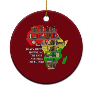Black History Teacher Ceramic Ornament Black History Honoring The Past Inspiring The Future TS14 1pc Red Print Your Wear