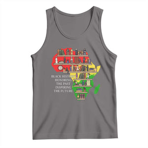 Black History Teacher Tank Top Black History Honoring The Past Inspiring The Future TS14 Deep Heather Print Your Wear