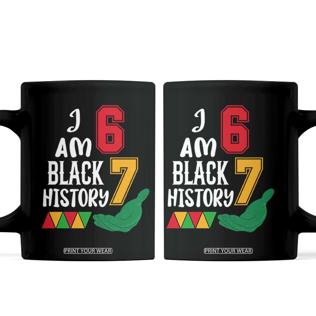 Funny Six Seven African American Coffee Mug Black History Month TS14 Black Print Your Wear