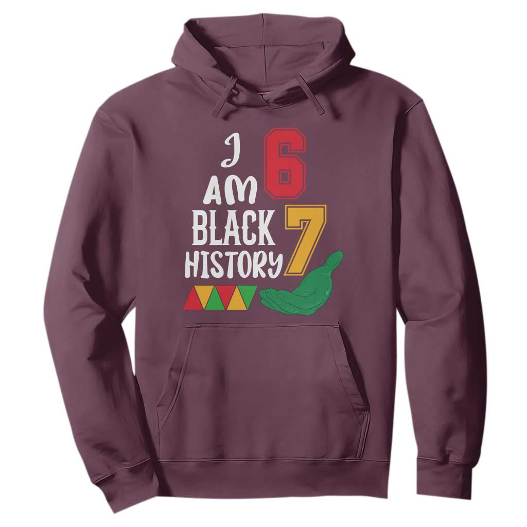 Funny Six Seven African American Hoodie Black History Month TS14 Maroon Print Your Wear