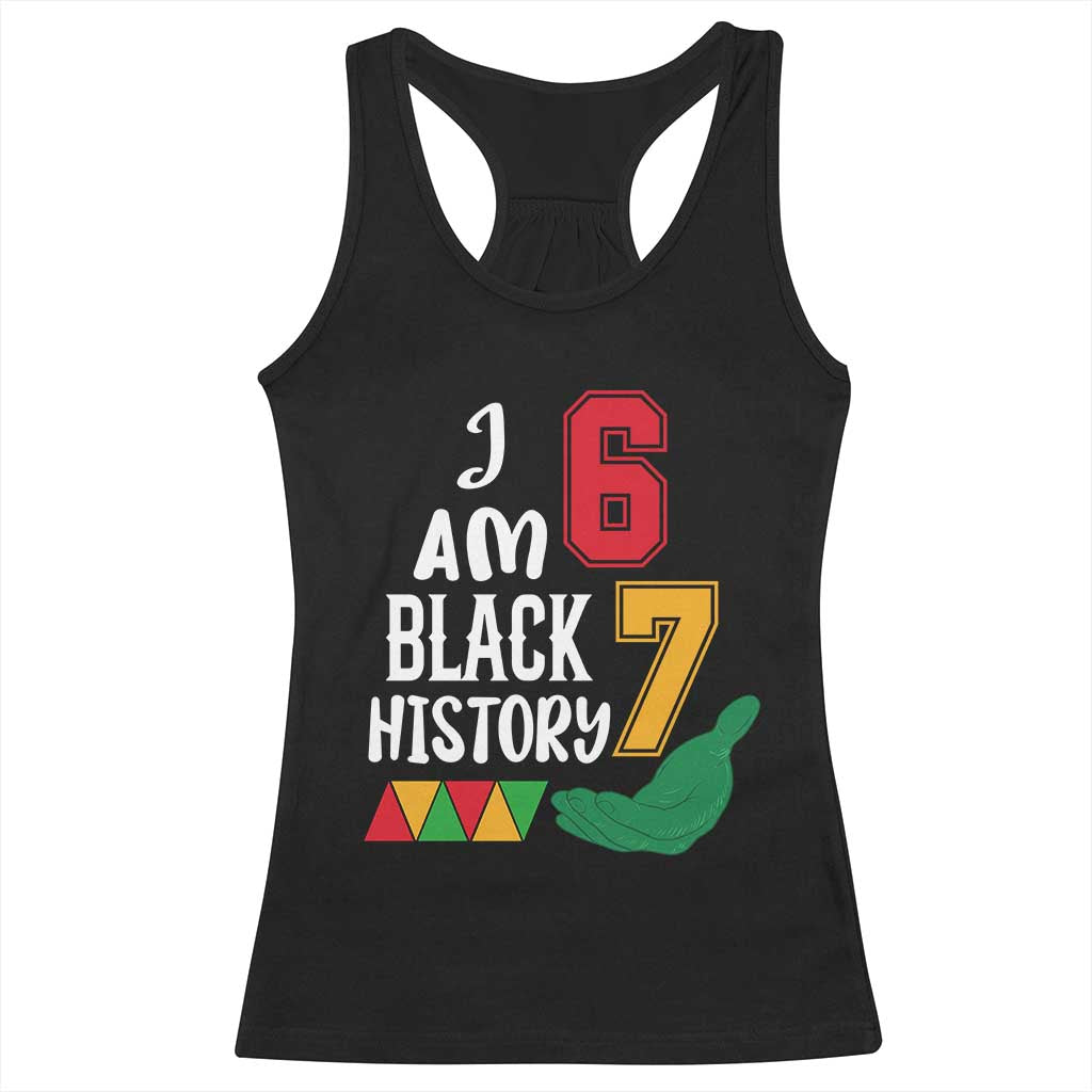 Funny Six Seven African American Racerback Tank Top Black History Month TS14 Black Print Your Wear