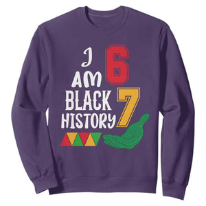 Funny Six Seven African American Sweatshirt Black History Month TS14 Purple Print Your Wear