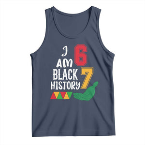 Funny Six Seven African American Tank Top Black History Month TS14 Navy Print Your Wear