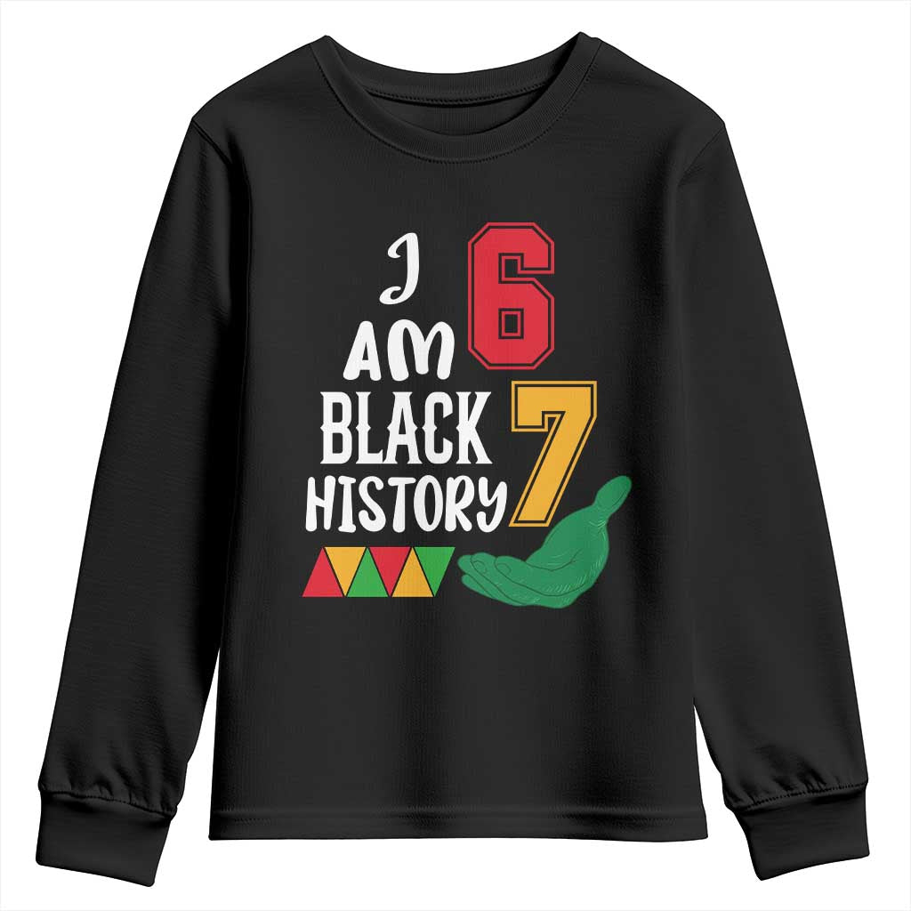Funny Six Seven African American Youth Sweatshirt Black History Month TS14 Black Print Your Wear