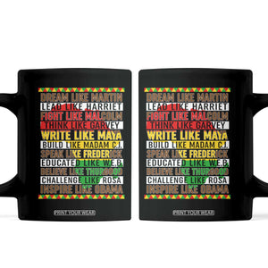 Black History Month Coffee Mug Dream Like Martin Lead Like Harriet TS14 Black Print Your Wear