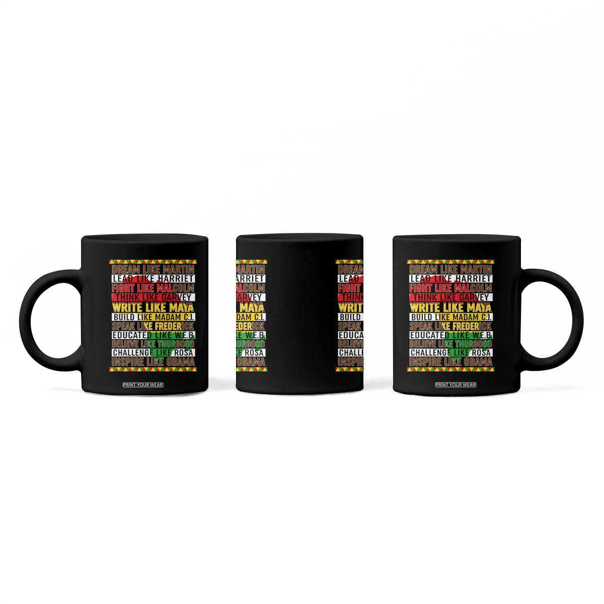 Black History Month Coffee Mug Dream Like Martin Lead Like Harriet TS14 Print Your Wear