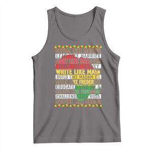 Black History Month Tank Top Dream Like Martin Lead Like Harriet TS14 Deep Heather Print Your Wear