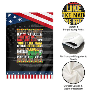 Black History Month Garden Flag Dream Like Martin Lead Like Harriet TS14 Print Your Wear