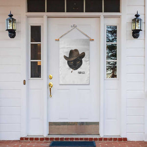 Funny Cowboy Cat Smoking Anti ICE Protest Meme Garden Flag TS14 Print Your Wear