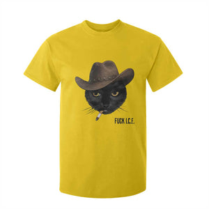 Funny Cowboy Cat Smoking Anti ICE Protest Meme T Shirt For Kid TS14 Daisy Print Your Wear
