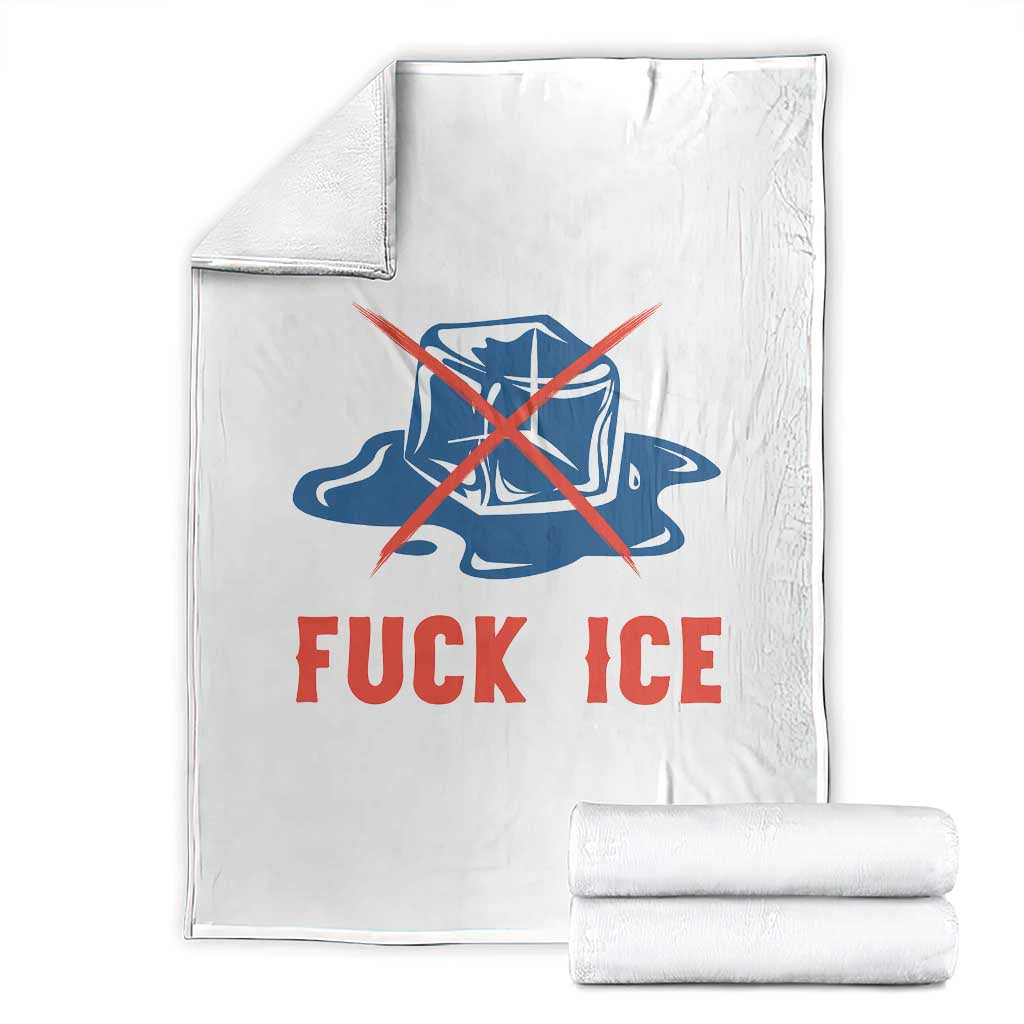 Ice Cube Anti ICE Immigration Human Rights Meme Throw Blanket TS14 White Print Your Wear