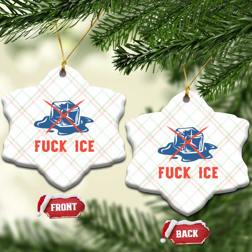 Ice Cube Anti ICE Immigration Human Rights Meme Ceramic Ornament TS14 Print Your Wear