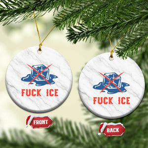 Ice Cube Anti ICE Immigration Human Rights Meme Ceramic Ornament TS14 1pc White Marble Print Your Wear