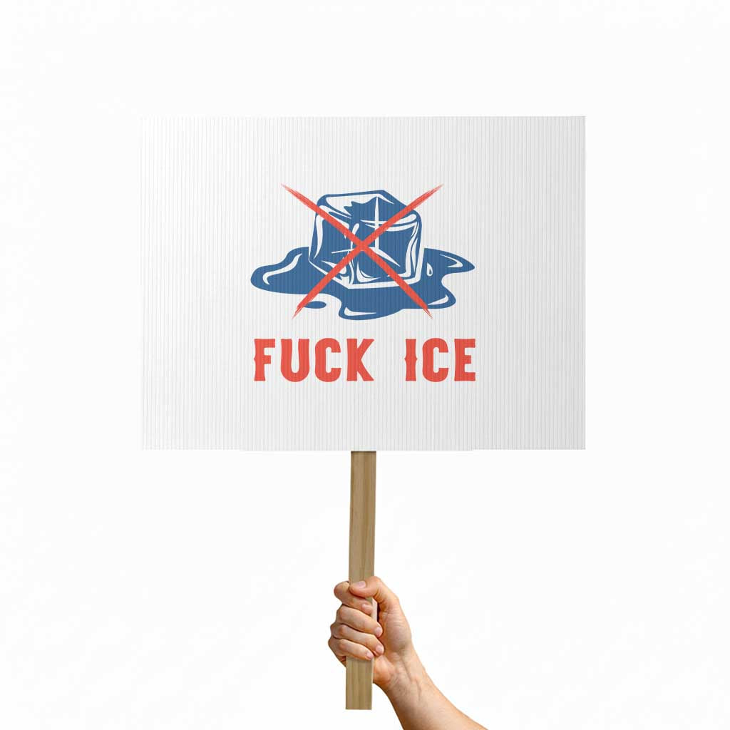Ice Cube Anti ICE Immigration Human Rights Meme Protest Sign TS14 Horizontal 18