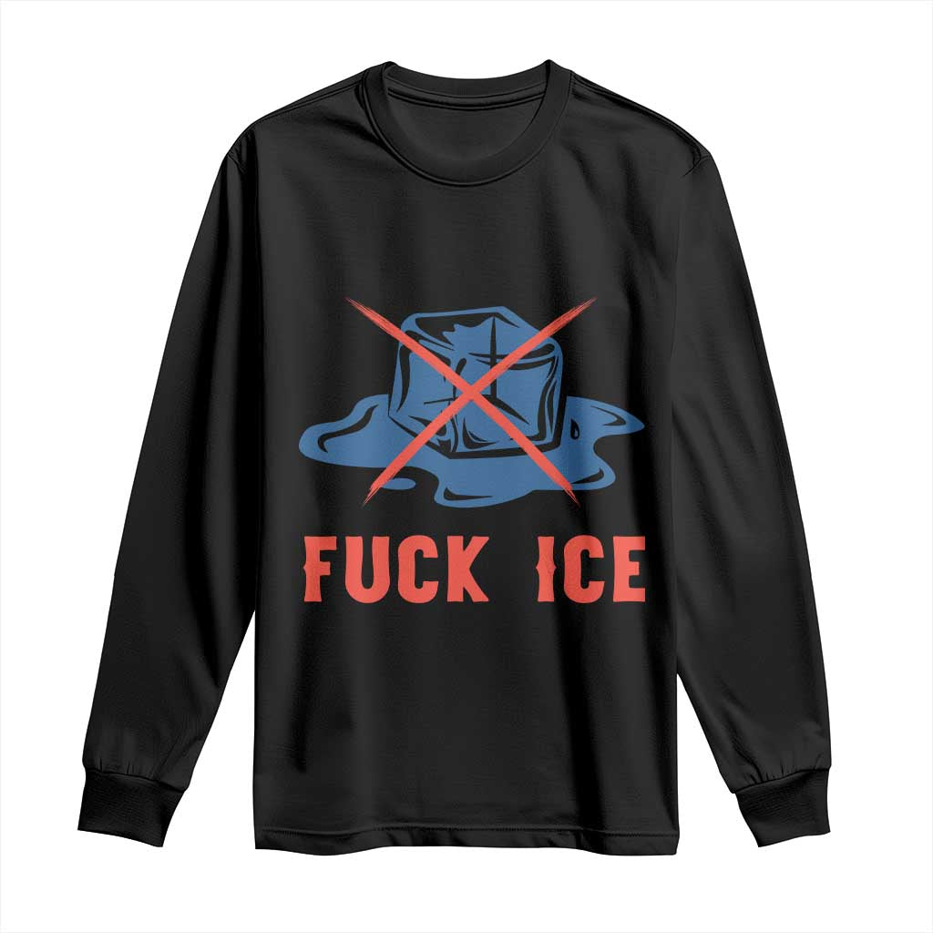 Ice Cube Anti ICE Immigration Human Rights Meme Long Sleeve Shirt TS14 Black Print Your Wear