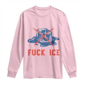 Ice Cube Anti ICE Immigration Human Rights Meme Long Sleeve Shirt TS14 Light Pink Print Your Wear