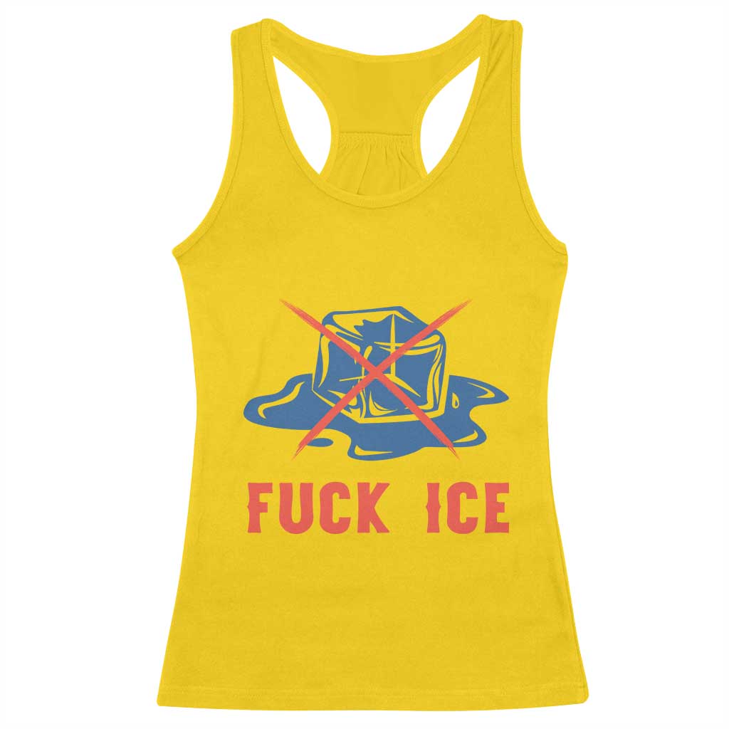 Ice Cube Anti ICE Immigration Human Rights Meme Racerback Tank Top TS14 Daisy Print Your Wear