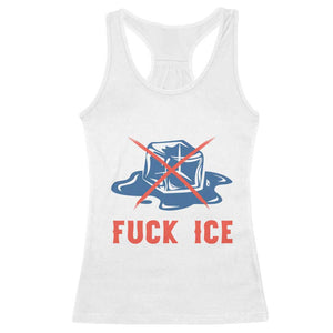 Ice Cube Anti ICE Immigration Human Rights Meme Racerback Tank Top TS14 White Print Your Wear