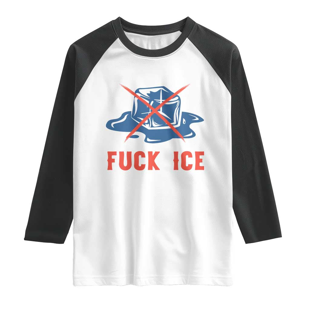 Ice Cube Anti ICE Immigration Human Rights Meme Raglan Shirt TS14 White Black Print Your Wear