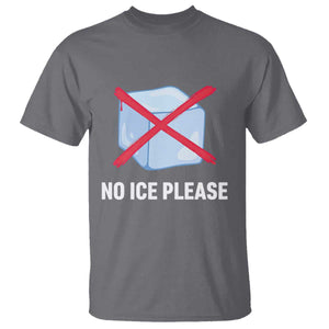 No Ice Please T Shirt Ice Cube Anti ICE Deportation Human Rights Protest TS14 Charcoal Print Your Wear