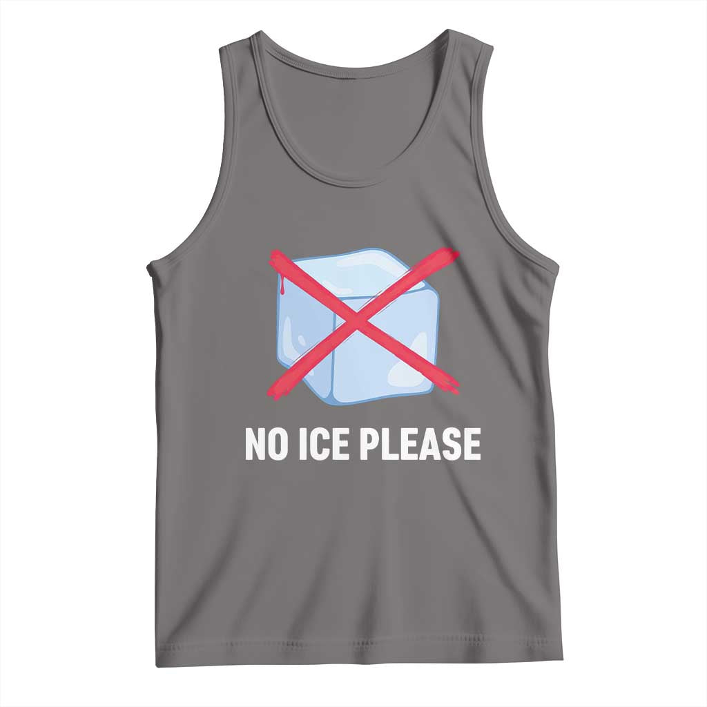 No Ice Please Tank Top Ice Cube Anti ICE Deportation Human Rights Protest TS14 Deep Heather Print Your Wear