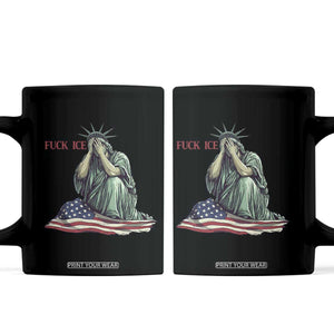 Statue of Liberty Anti ICE Deportation Human Rights Protest Coffee Mug TS14 Black Print Your Wear
