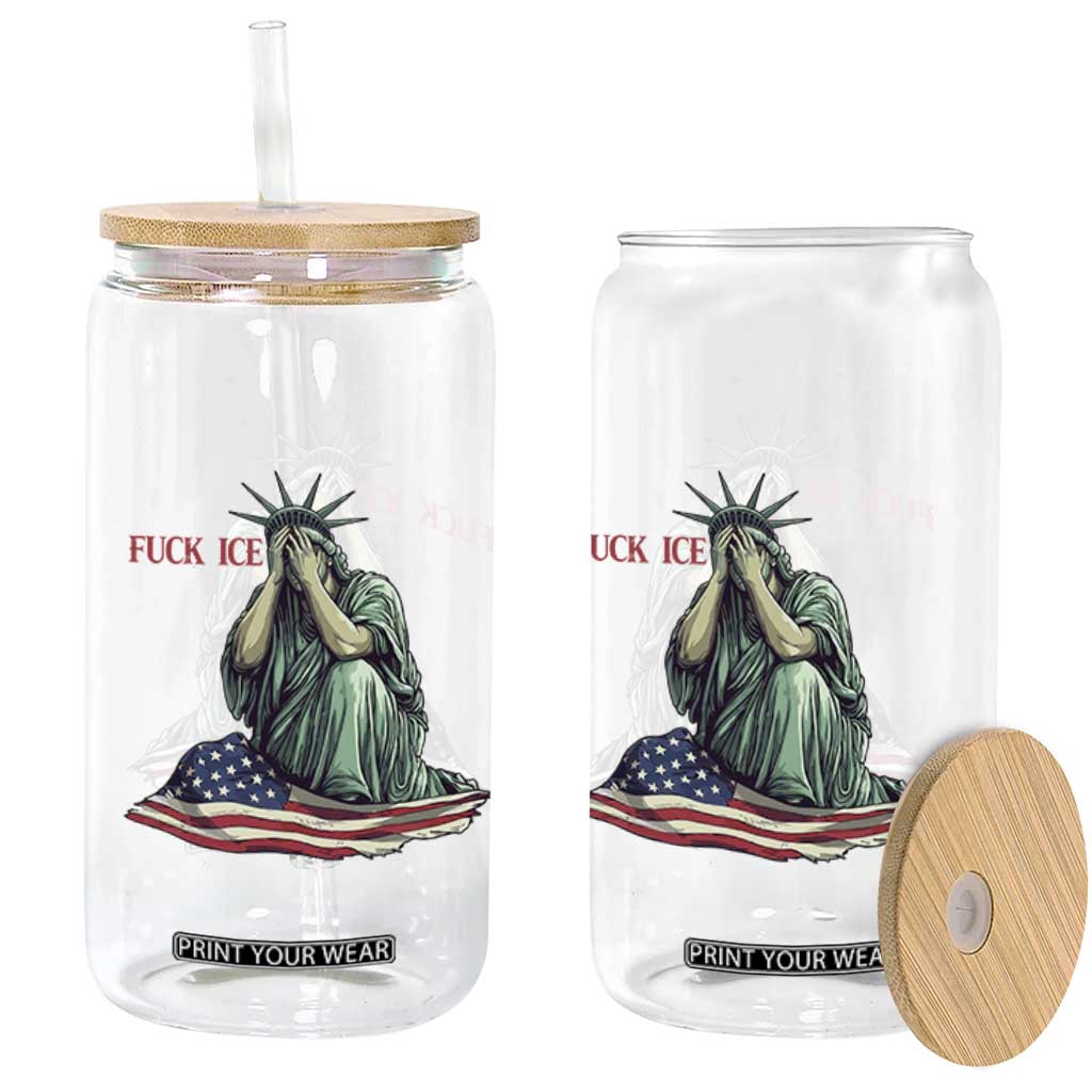 Statue of Liberty Anti ICE Deportation Human Rights Protest Glass Can TS14 Print Your Wear