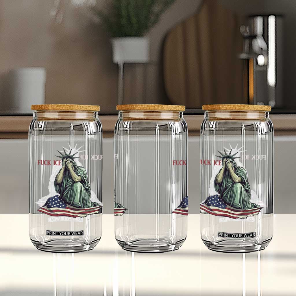 Statue of Liberty Anti ICE Deportation Human Rights Protest Glass Can TS14 Print Your Wear