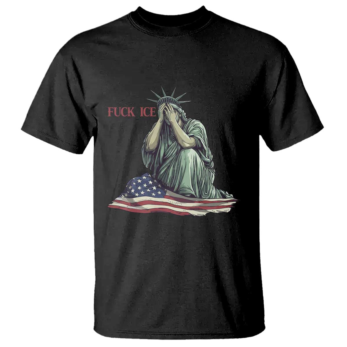 Statue of Liberty Anti ICE Deportation Human Rights Protest T Shirt TS14 Black Print Your Wear