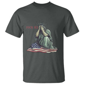 Statue of Liberty Anti ICE Deportation Human Rights Protest T Shirt TS14 Dark Heather Print Your Wear
