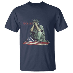 Statue of Liberty Anti ICE Deportation Human Rights Protest T Shirt TS14 Navy Print Your Wear