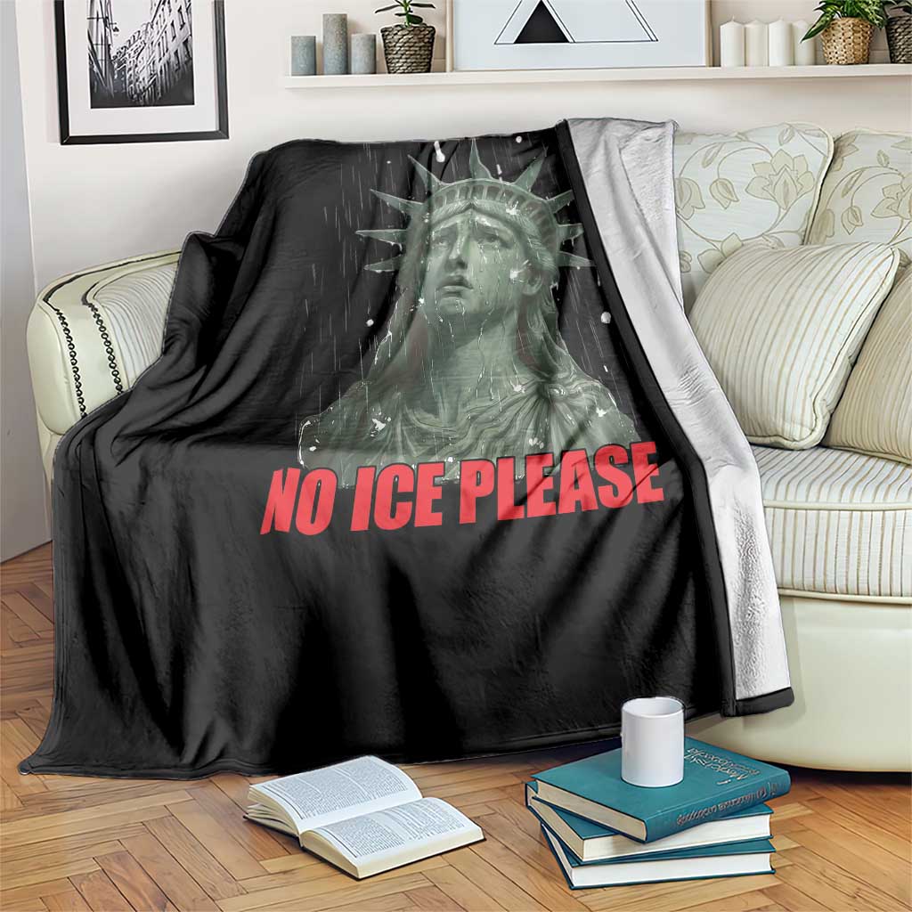 No Ice Please Throw Blanket Statue of Liberty Crying Anti ICE Deportation Human Rights TS14 Print Your Wear