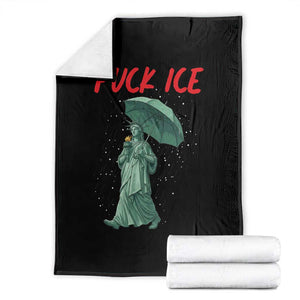Statue of Liberty Crying Anti ICE Protest Meme Throw Blanket TS14 Black Print Your Wear
