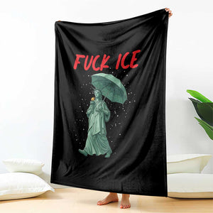 Statue of Liberty Crying Anti ICE Protest Meme Throw Blanket TS14 Print Your Wear