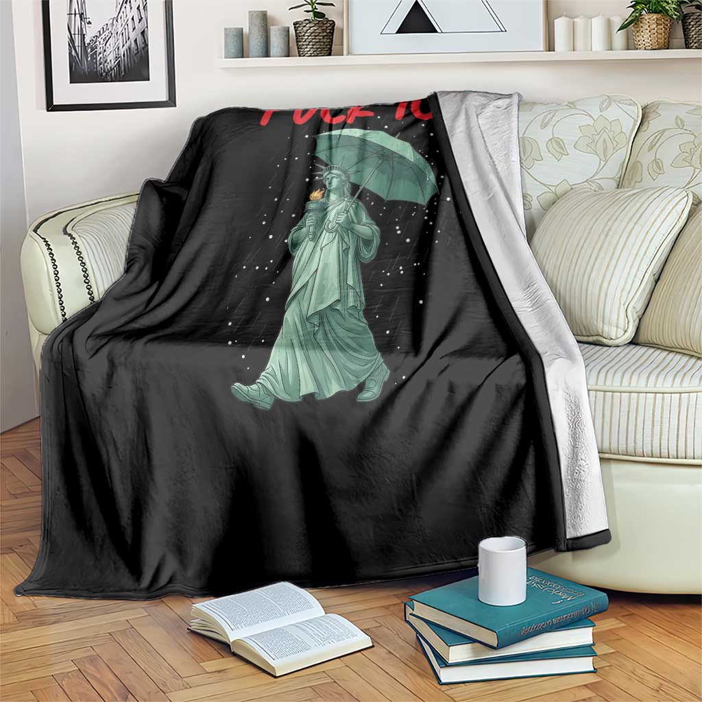 Statue of Liberty Crying Anti ICE Protest Meme Throw Blanket TS14 Print Your Wear