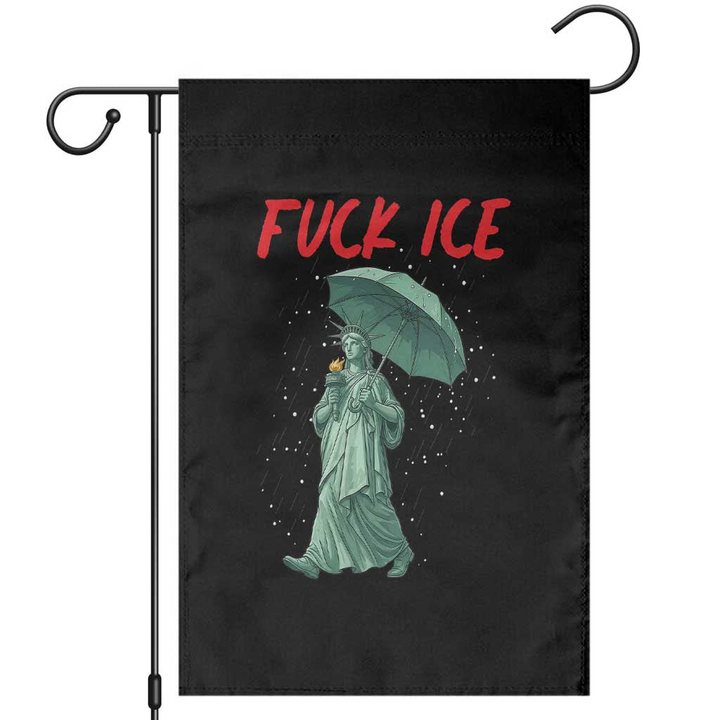Statue of Liberty Crying Anti ICE Protest Meme Garden Flag TS14 Black Print Your Wear