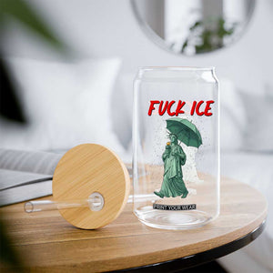Statue of Liberty Crying Anti ICE Protest Meme Glass Can TS14 Print Your Wear