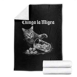 Funny Cat Anti ICE Meme Throw Blanket TS14 Black Print Your Wear