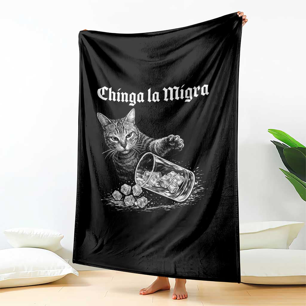 Funny Cat Anti ICE Meme Throw Blanket TS14 Print Your Wear