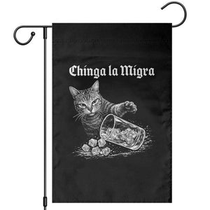 Funny Cat Anti ICE Meme Garden Flag TS14 Black Print Your Wear