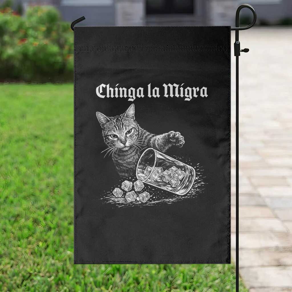 Funny Cat Anti ICE Meme Garden Flag TS14 Print Your Wear