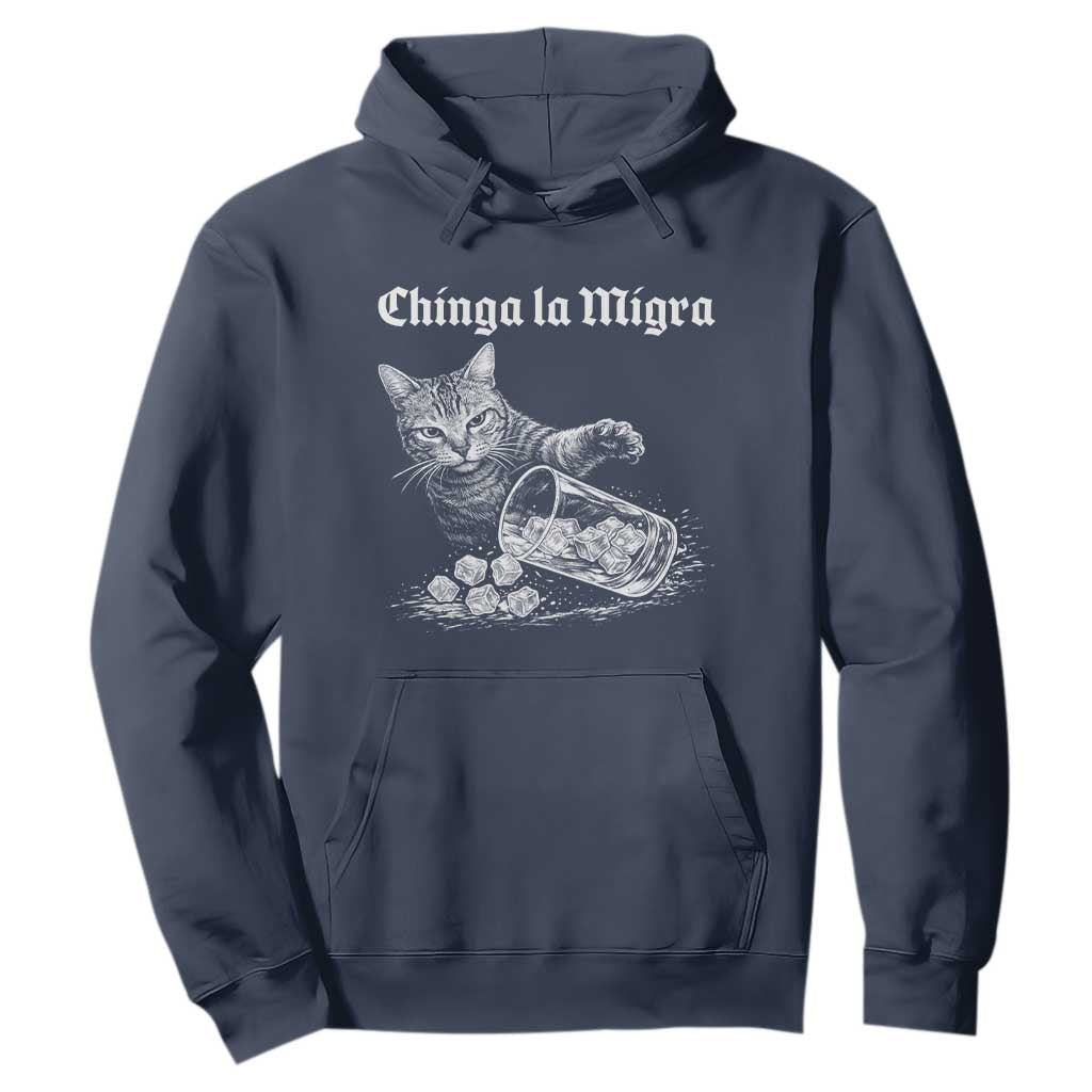 Funny Cat Anti ICE Meme Hoodie TS14 Navy Print Your Wear