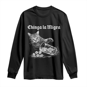 Funny Cat Anti ICE Meme Long Sleeve Shirt TS14 Black Print Your Wear